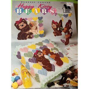 Plastic Canvas Huggy Kissy Bears Cross Stitch Pattern Book Adorable Designs